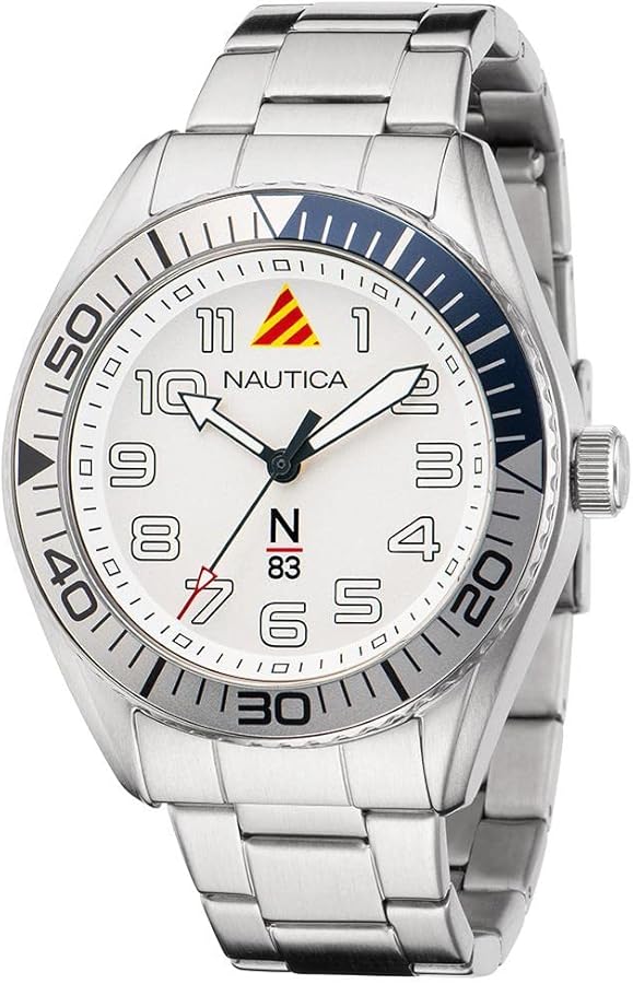 Nautica N83 Men's N83 Finn World Stainless Steel Bracelet Watch (Model: NAPFWF203)