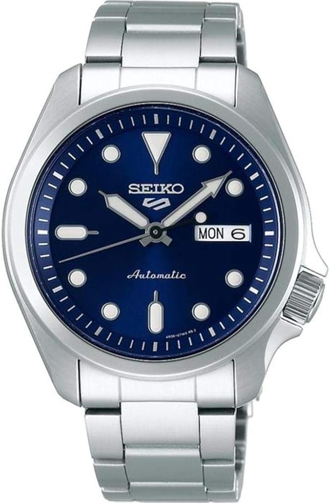 SEIKO SRPE53 5 Sports Men's Watch Silver-Tone 44.6mm Stainless Steel