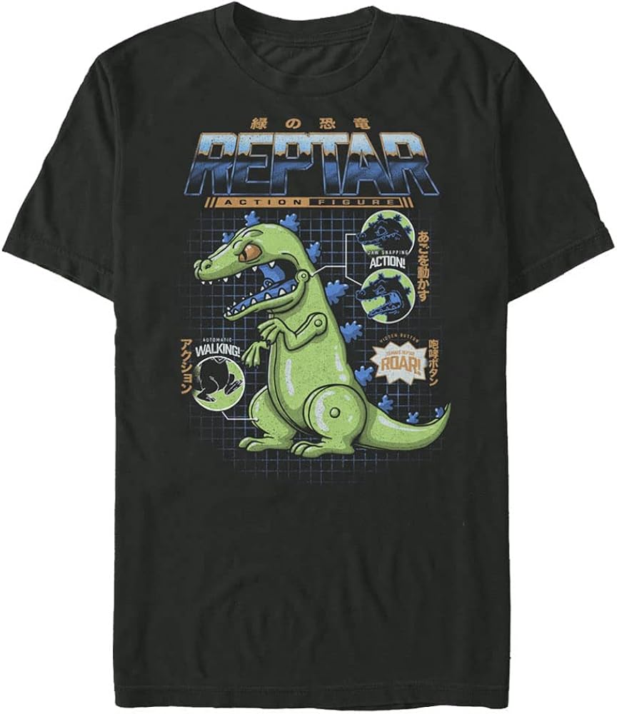 Nickelodeon Men's Big & Tall Reptar Schematic T-Shirt