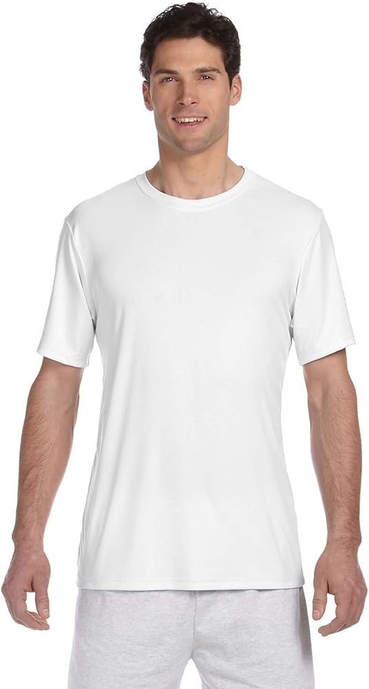 Hanes Adult Cool Dri Performance Tee (White) (XL)