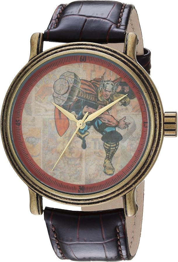 MARVEL Adult Vintage Analog Quartz Watch