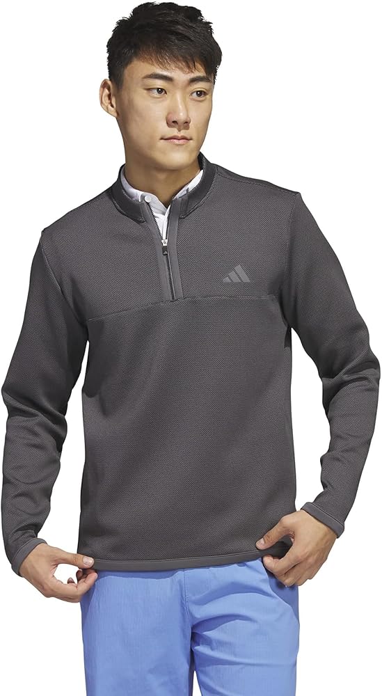 adidas Men's Microdot Quarter Zip Golf Pullover