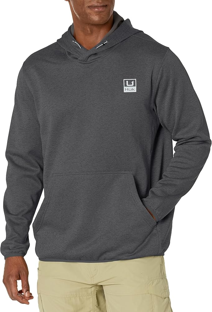 HUK Men Huk'd Fleece, Performance Fishing Hoodie