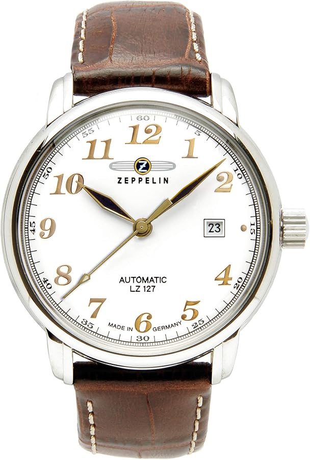 Zeppelin Men's Watch 76561 with Automatic White Dial