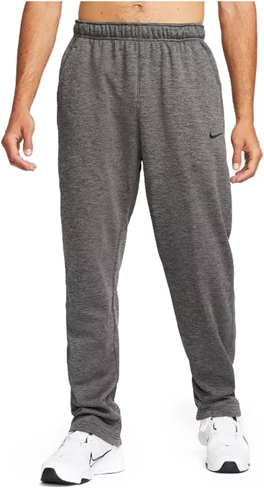 Nike Men's TF Pant Regular (US, Alpha, Medium, Regular, Regular, Charcoal Heather/Dark Smoke Grey/Black)