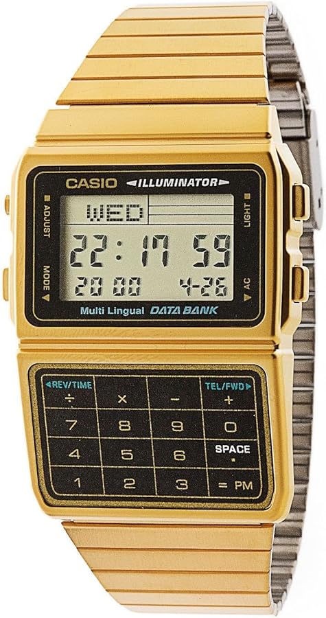 Casio DBC611G-1D Casio Gold & Black Digital Watch - Gold / One Size