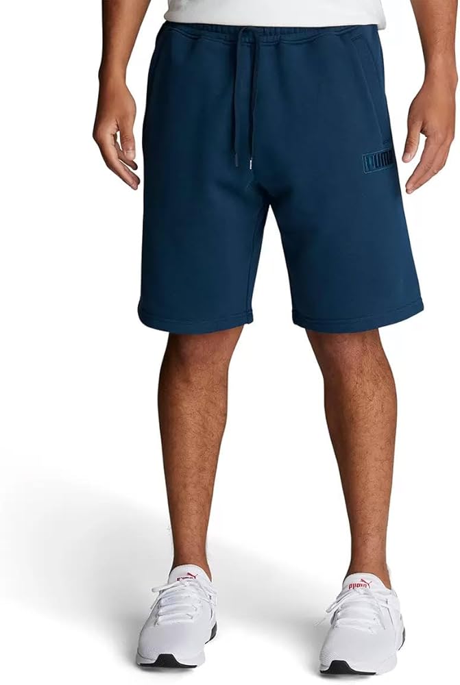 Puma Fleece Shorts Size Medium (Blue)