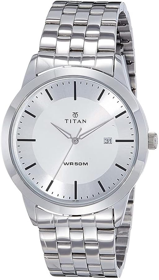 Titan Neo Analog Silver Dial Men's Watch NM1584SM03/NN1584SM03