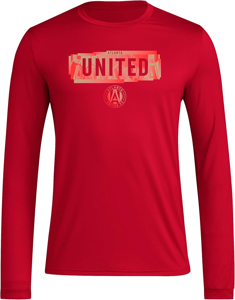 adidas Men's Atlanta United Fc Long Sleeve Pre-Game T-Shirt