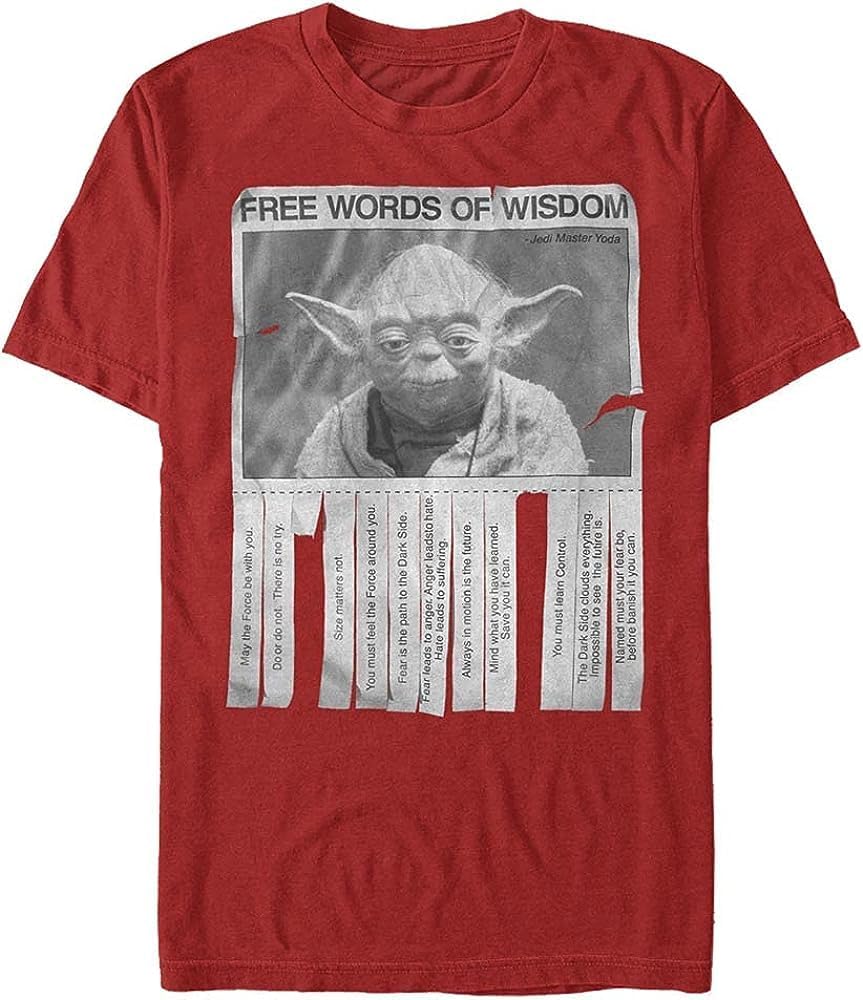 Men's Star Wars Yoda Words of Wisdom T-Shirt