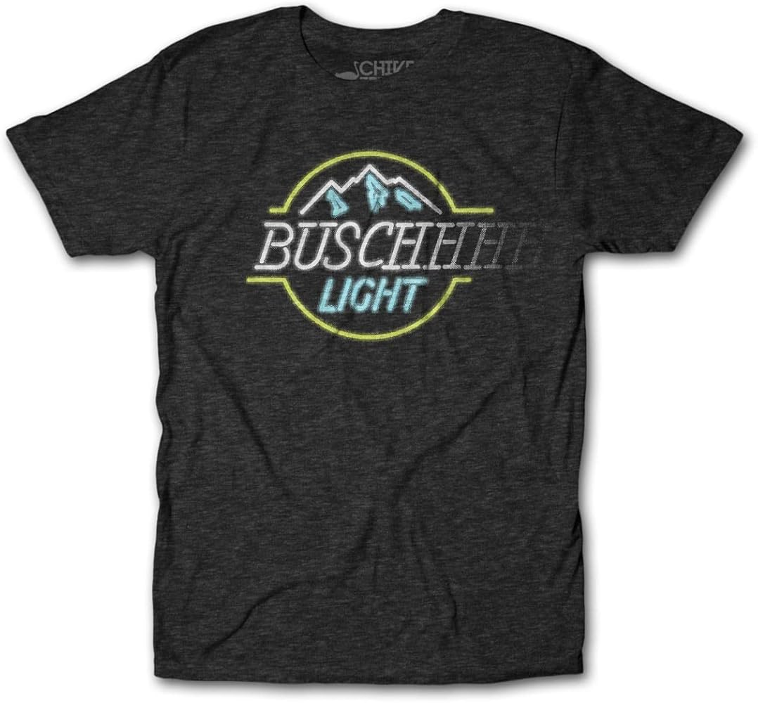 theCHIVE Buschhh Light Neon Busch Beer Sign T-Shirt