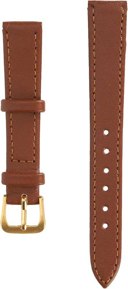 ZJchao Watch Band, Unisex Universal Pin Buckle Watch Strap 12mm to 22mm Optional Wide PU Leather Replacement Watch Straps Accessory Brown for Men Women