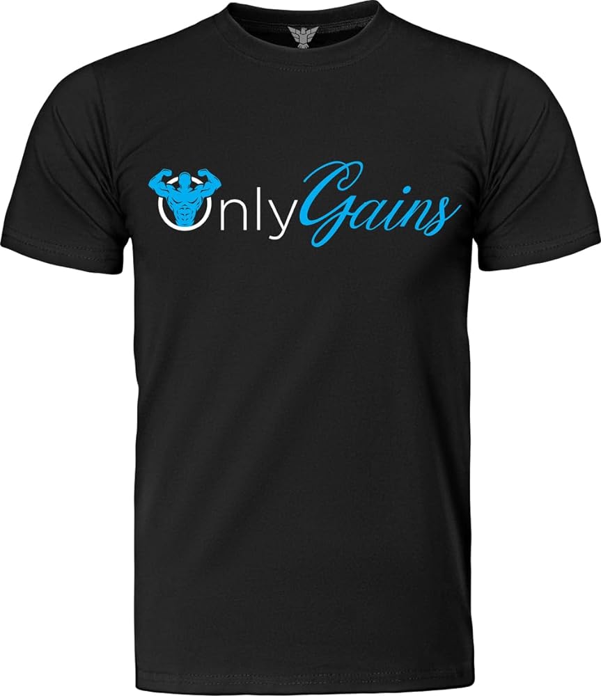 Only Gains | Funny Fitness Gift Shirt for Guys