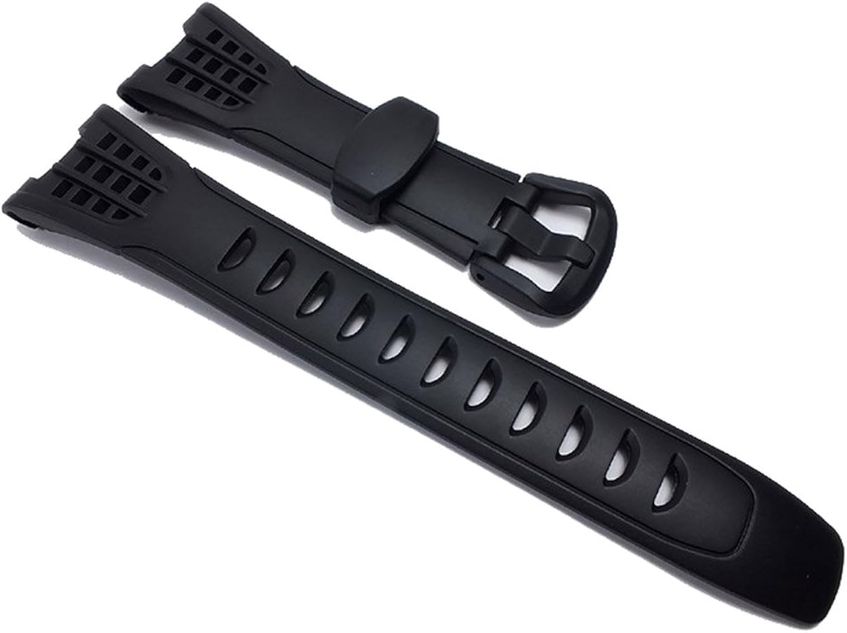 Genuine Replacement for Watch Band 25mm Black Rubber Strap #10314276 Casio SGW-200-1V