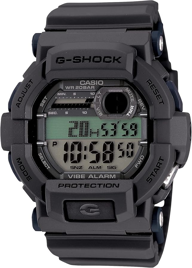 Casio G-Shock Quartz Watch with Resin Strap, Grey, 18 (Model: GD350-8), Black