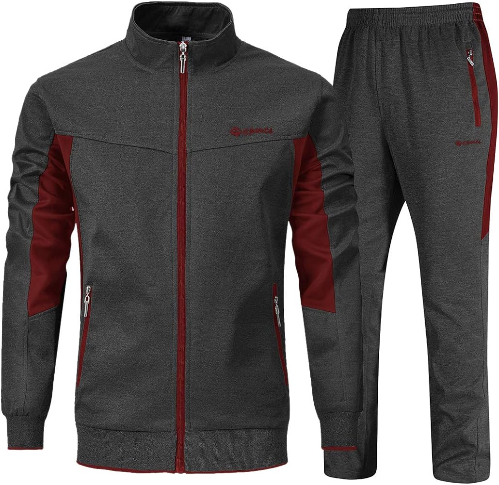 Men's Tracksuits Outfits Set 2 Piece Jogging Suits Warm Up Sweatsuits Track Suits Sets