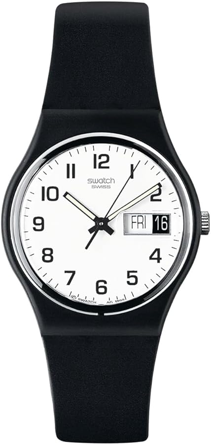 Swatch Gent Standard Once Again Quartz Watch, Black