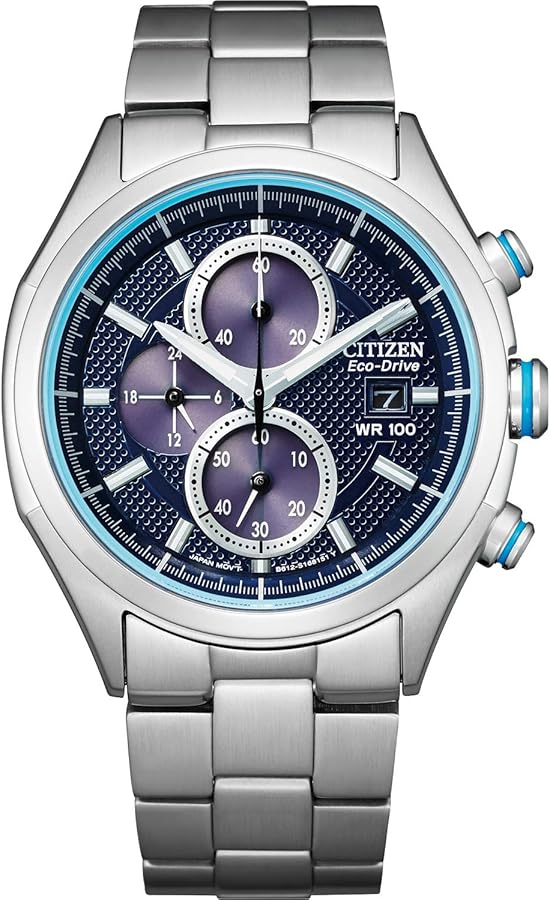 Citizen Men's Sport Causal Eco-Drive Chronograph Watch, 12/24 Hour Time, Date