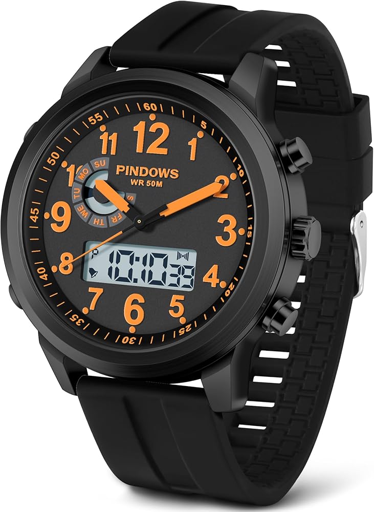 Men Watches for Men's Military Digital Watches Analog Quartz Waterproof Watch Sport Outdoor Multifunctional Stainless Steel Classic Stylish Fashion Casual Business Wristwatch