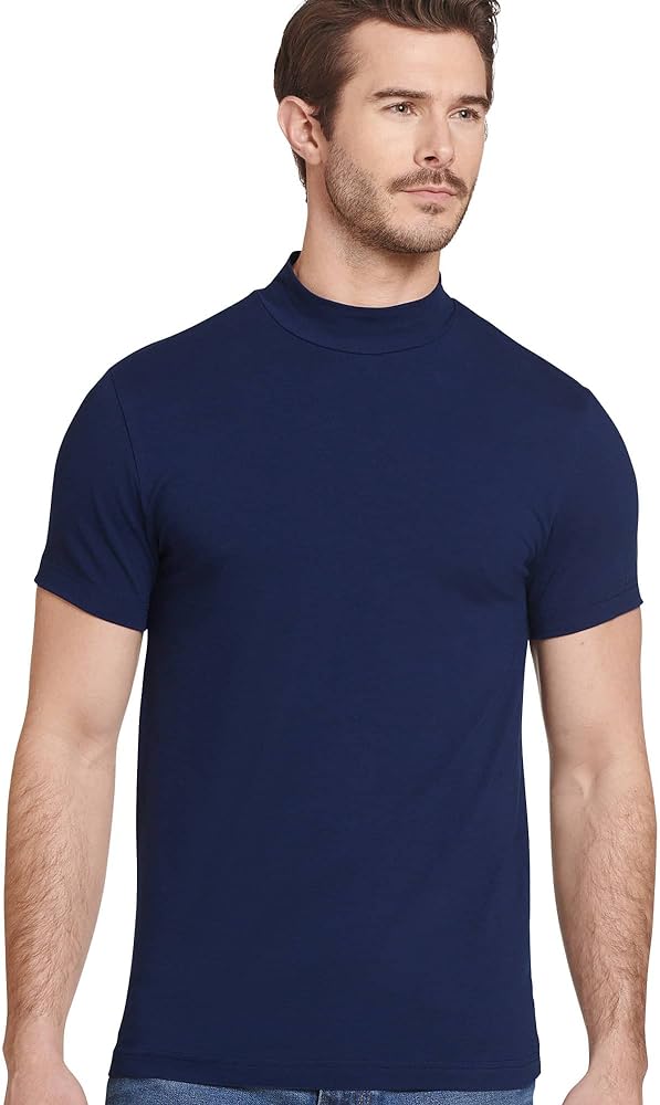 Jockey Men's Baselayer Cotton Stretch Mock Neck Tee