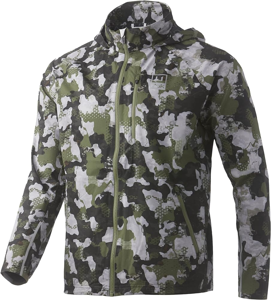 HUK Men's Pursuit Waterproof & Wind Resistant Zip Jacket