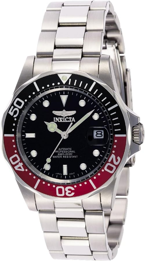 Invicta Pro Diver Unisex Wrist Watch Stainless Steel Automatic Black Dial - 9403