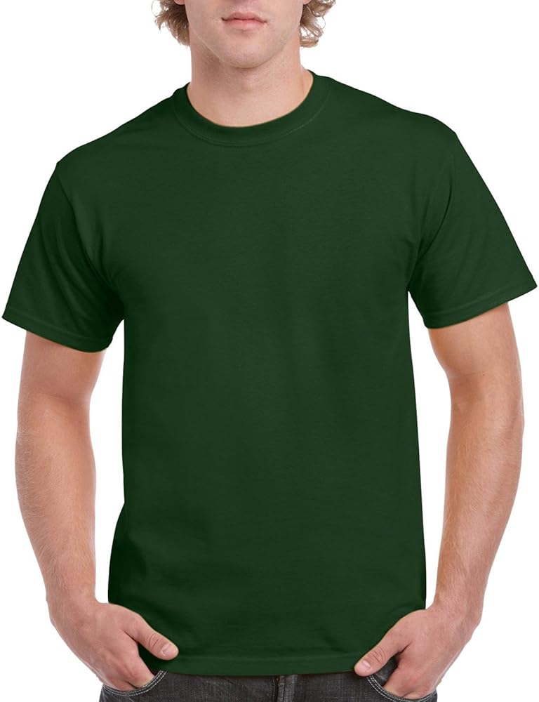 Gildan Men's G2000 Ultra Cotton Adult T-shirt, Forest Green, X-Large