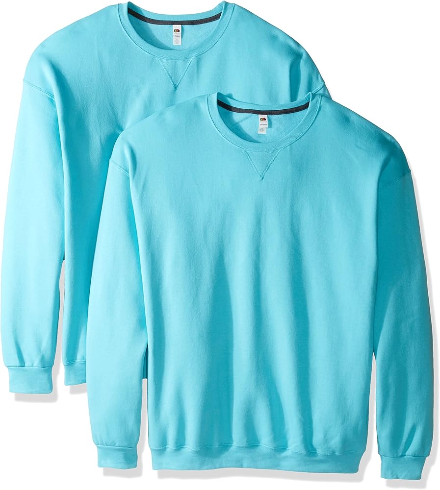 Fruit of the Loom Men's Crew Sweatshirt (2 Pack)