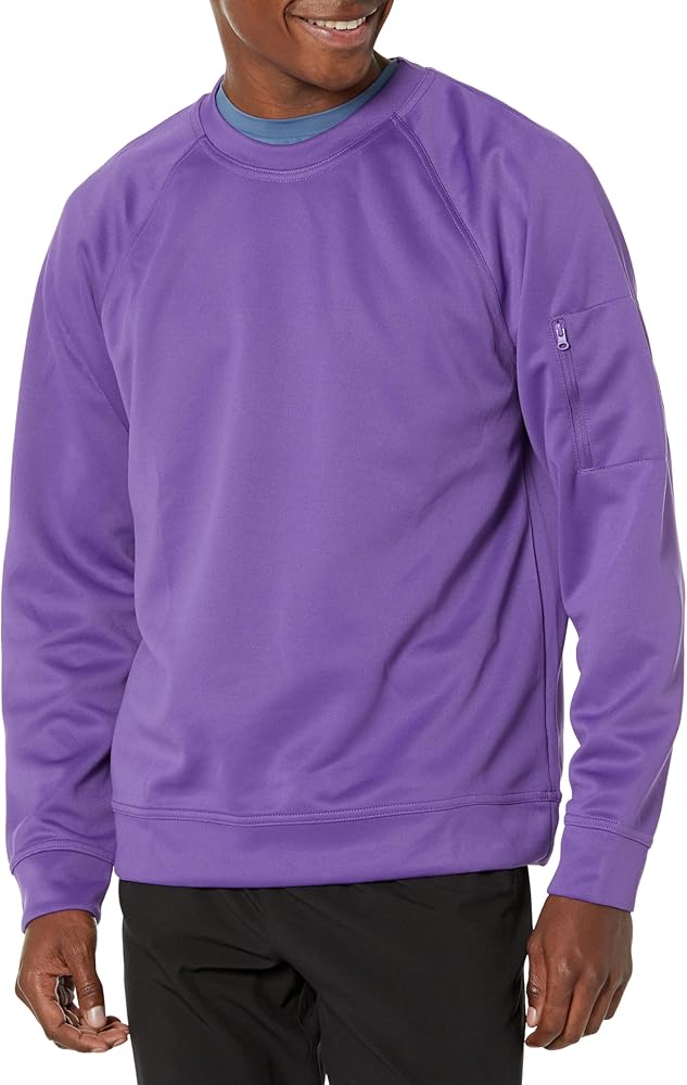 Clique Lift Performance Crewneck Sweatshirt, Royal Purple