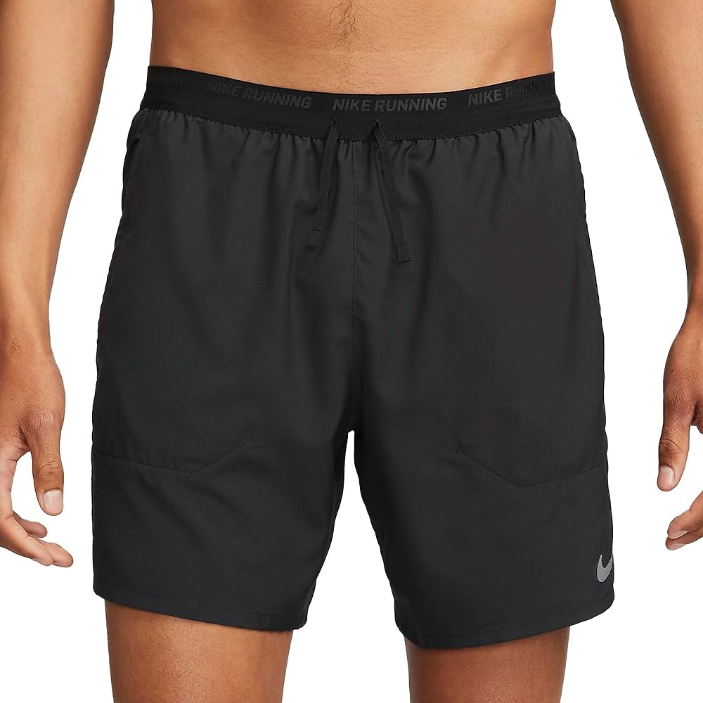 Nike Dri-FIT Stride Men's 7" Unlined Running Shorts (as1, Alpha, m, Regular, Regular, Black)