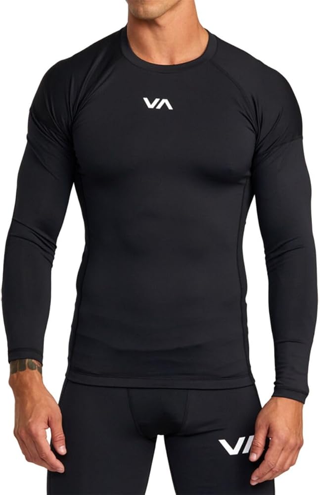 RVCA Mens Sport Compression Athletic Breathable Long Sleeve Tee