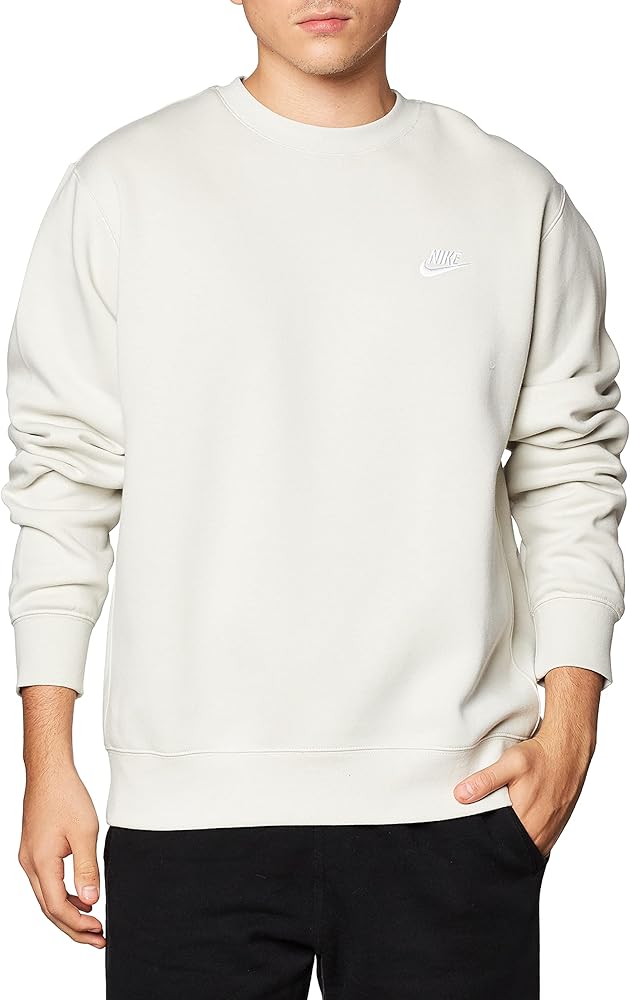 Nike NSW Club Crew Light Bone/White SM