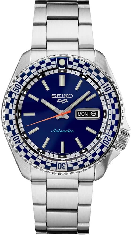 SEIKO 5 Sports Special Edition Blue Chekered Automatic Watch SRPK65