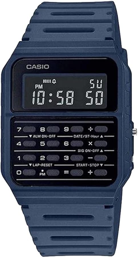 Casio CA-53WF-2B Calculator Blue Digital Mens Watch Original New Classic CA-53