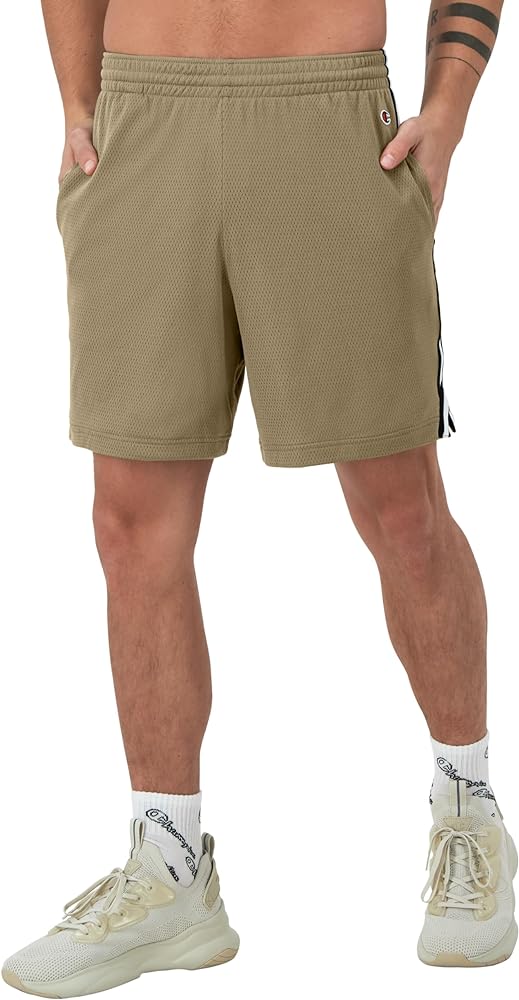 Champion Men'S Shorts, Lightweight Attack Shorts, Men'S Mesh Shorts With Pockets, 7