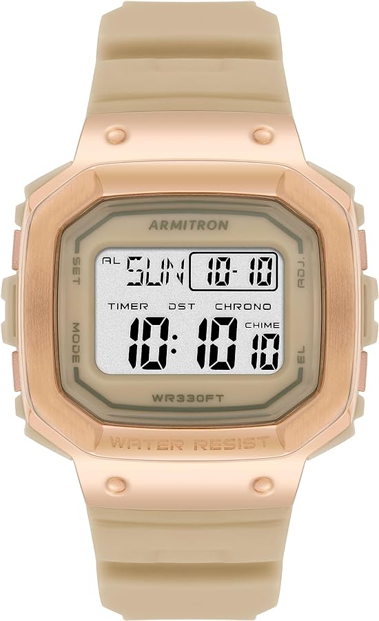 Armitron Unisex Digital Chronograph Resin Strap Watch, 40/8499