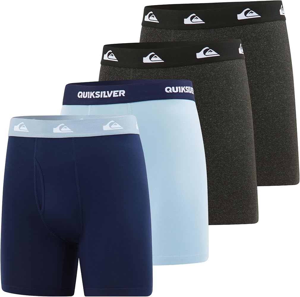 Quiksilver Mens Underwear 4 Pack Boxers for Men Performance Mens Boxer Briefs