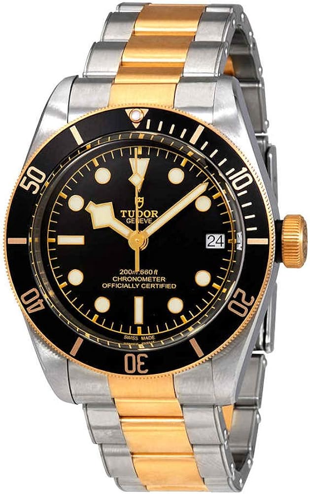 Tudor Heritage Black Bay Yellow Gold and Stainless Steel 41mm Men's Watch 79733N-0002