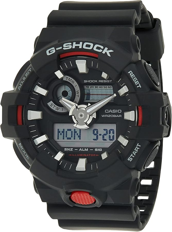 Casio Men's GA-700-1ACR G Shock Analog-Digital Display Quartz Black Watch