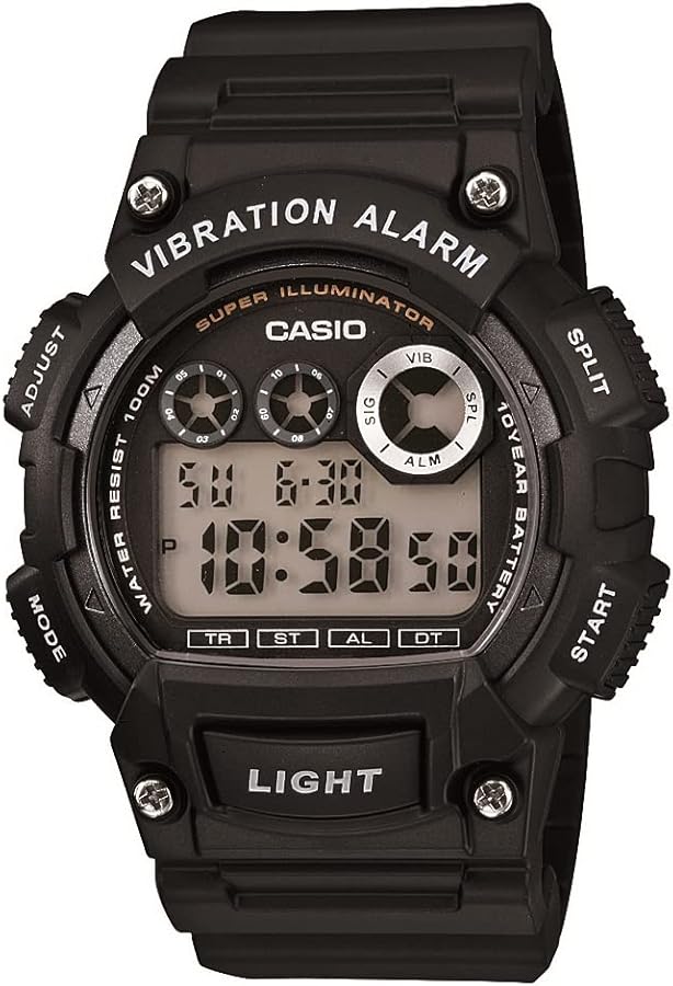 Casio Men's W735H-1AVCF Super Illuminator Black Watch