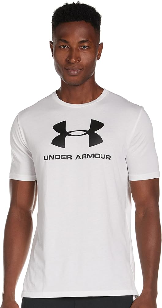 Under Armour Men's UA Sportstyle Logo Short Sleeve XXL White