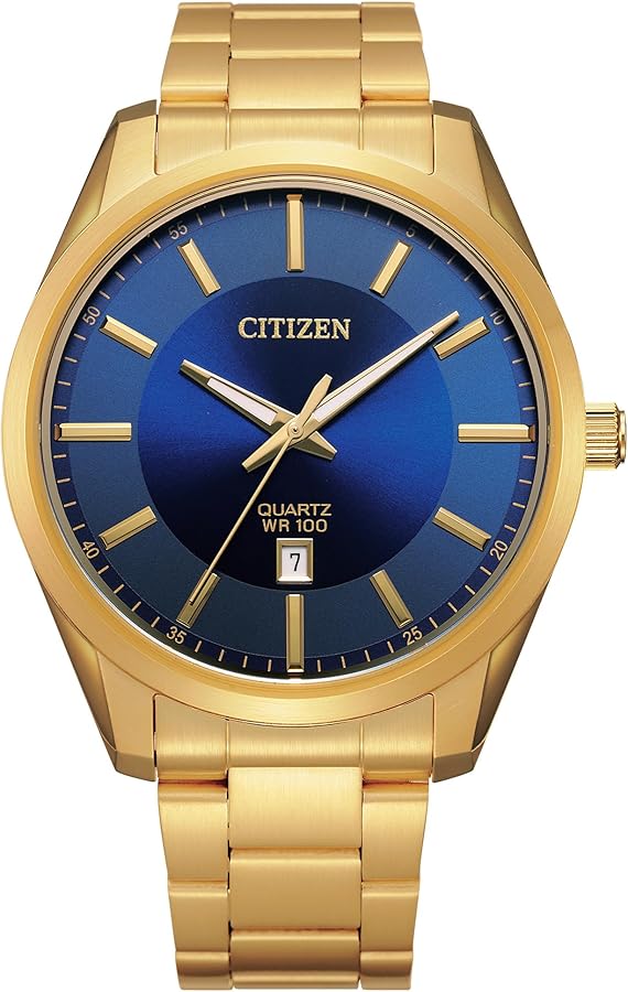 Citizen Quartz Mens Watch, Stainless Steel, Classic, Gold-Tone (Model: BI1032-58L)