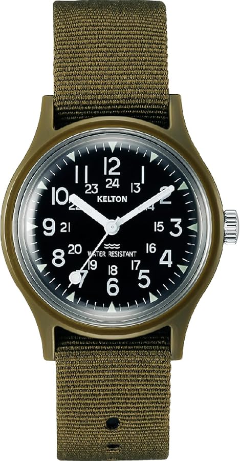 Kelton Men's Jungle Camper Watch, Hand-Wound, Waterproof for Daily Life