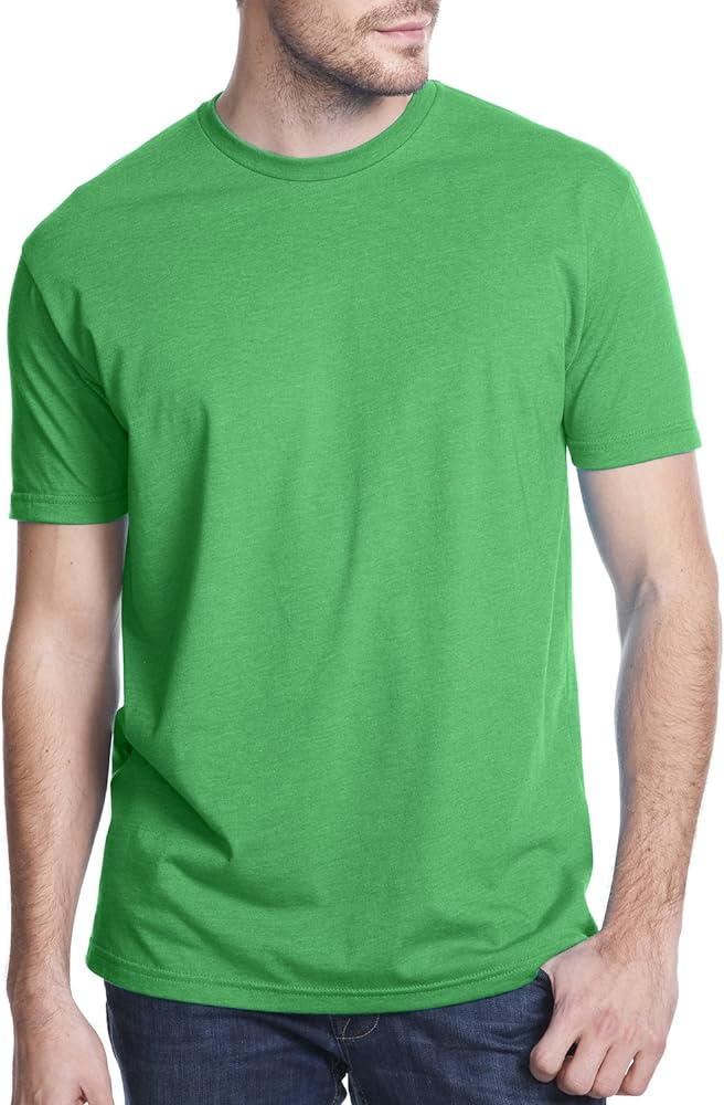 Next Level Mens Premium Fitted CVC Crew Tee (N6210) Kelly Green s