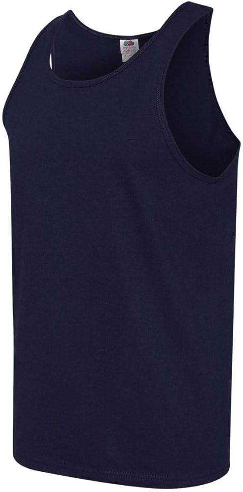 Fruit of the Loom 5 oz, 100% Heavy Cotton HD Tank, Large, J Navy