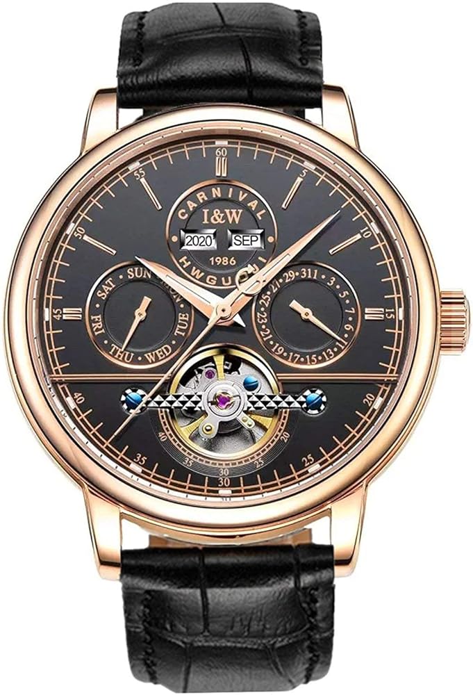 Carnival Men's Complications Automatic Mechanical Wrist Watch Large Dial