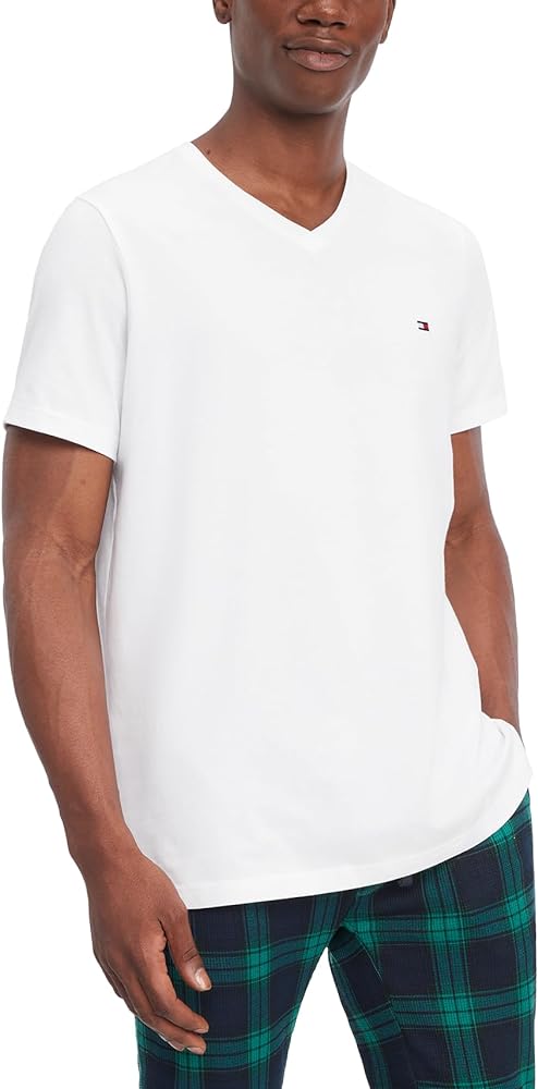 Tommy Hilfiger Men's Flag V Neck Tee