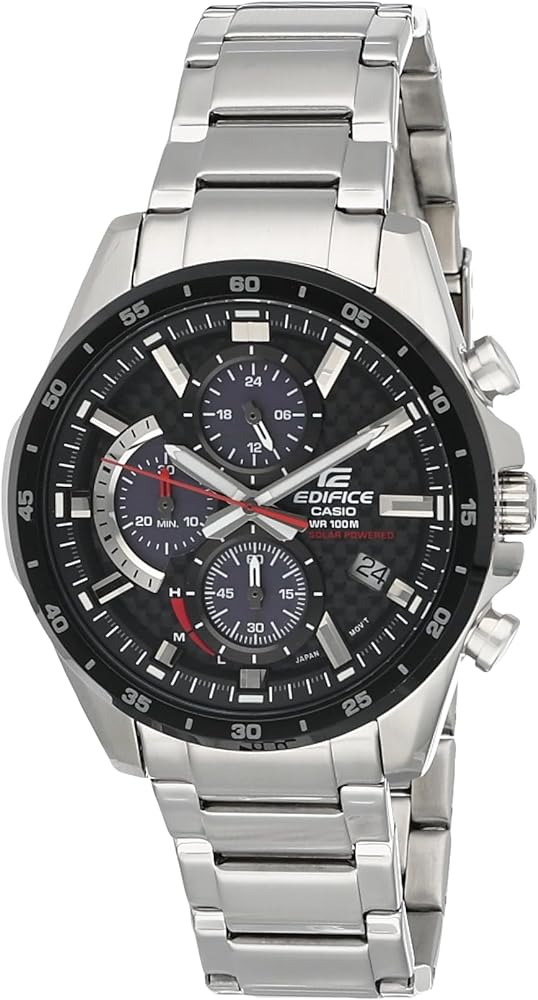 Casio Edifice EQS-900DB-1AVUDF Chronograph- Analog Quartz Silver Stainless Steel Men Watch