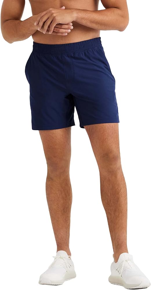 Rhone 7" Mako Mens Workout Shorts, Anti Odor, Unlined Mens Gym Shorts, Moisture Wicking Running Shorts for Men