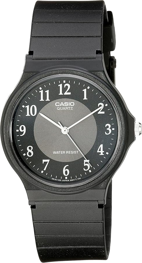 Casio Men's MQ24-1B3 Analog Black Rubber Strap Watch